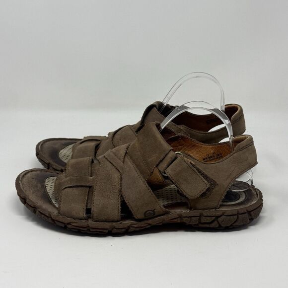 Born Fisherman Sandals Mens 11 Brown Leather Casual Comfort Shoes Handcrafted main image 14